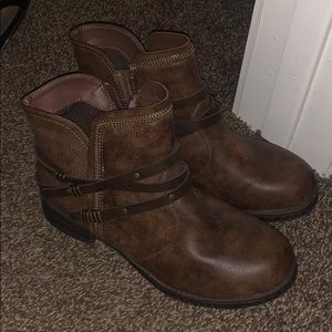 Brown ankle boots